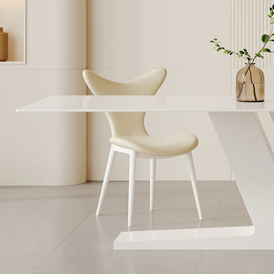 ACEX公式/ダイニングテーブル クリーム風 - 高品質なホワイト岩板天板のクリーム風テーブル
