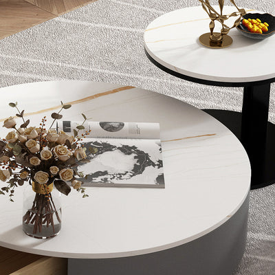 センターテーブル/ イタリア風 セラミック天板テーブルの細部画像 安心1年間品質保証