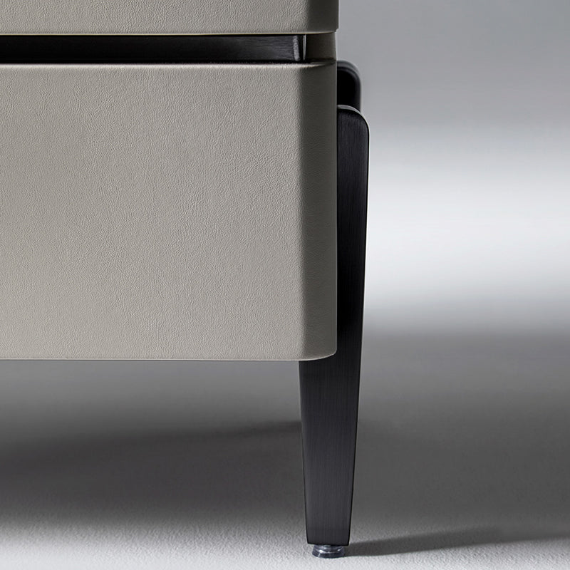 ナイトテーブル/ベッドサイドテーブル モダン風 ワークデスクの脚の細部画像 安心1年間品質保証
