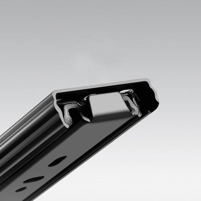 テレビボード/デザイン性 金属製スライドレールの細部画像 安心1年間品質保証